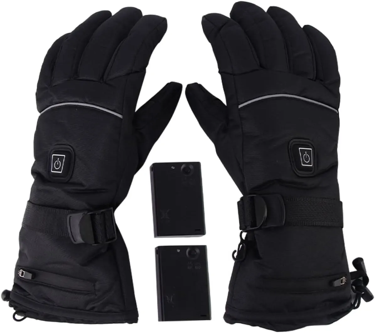 2-in-1 Electric Heated Gloves Touchscreen Men's Women's Winter Thermal Gloves for Skiing Snowboarding Motorcycle Fishing Warm Hands Outdoor