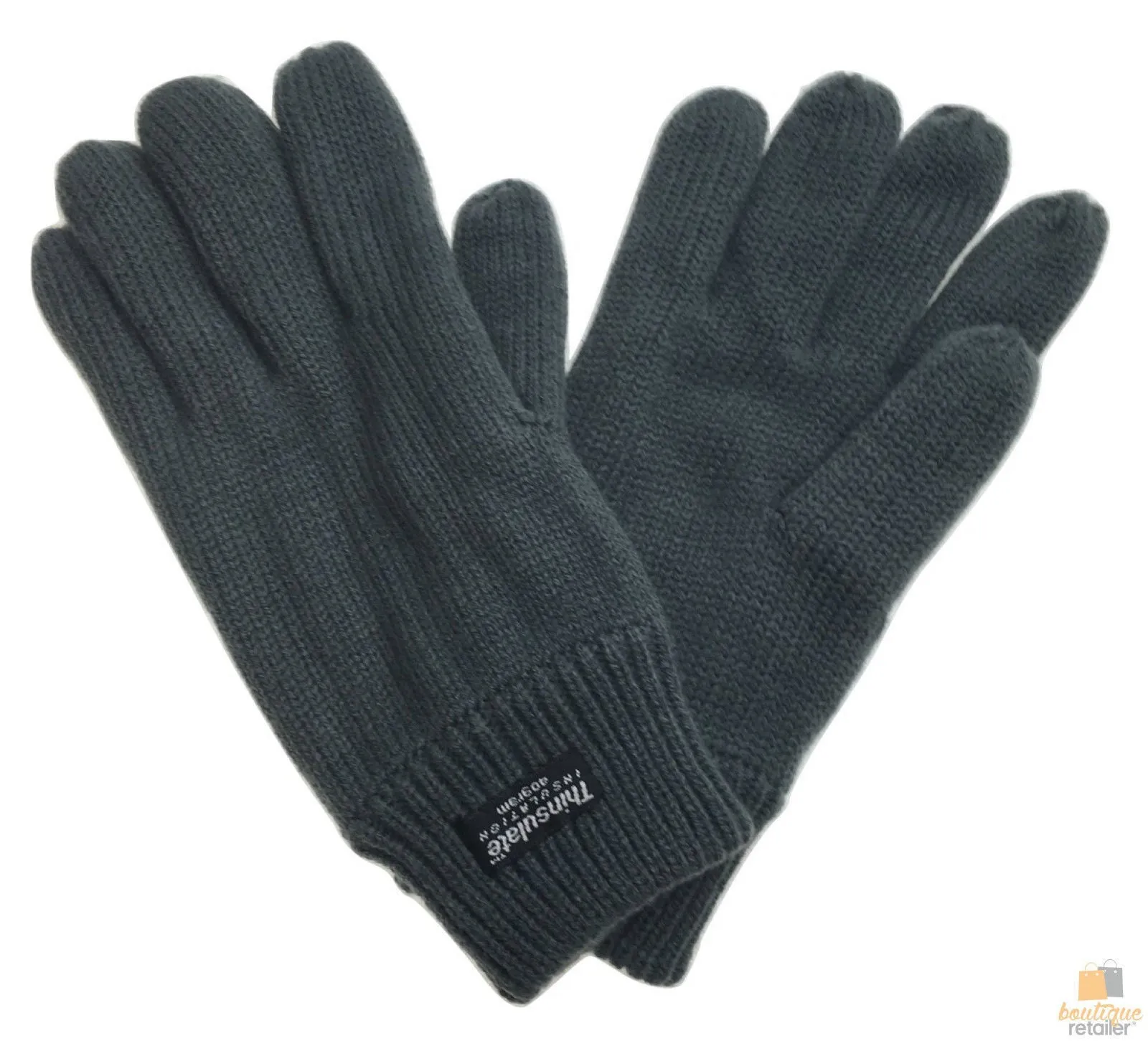 3M THINSULATE Knitted Fleece Gloves Winter Warmers Snow Ski Thermal Plain