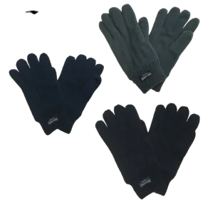 3M THINSULATE Knitted Fleece Gloves Winter Warmers Snow Ski Thermal Plain