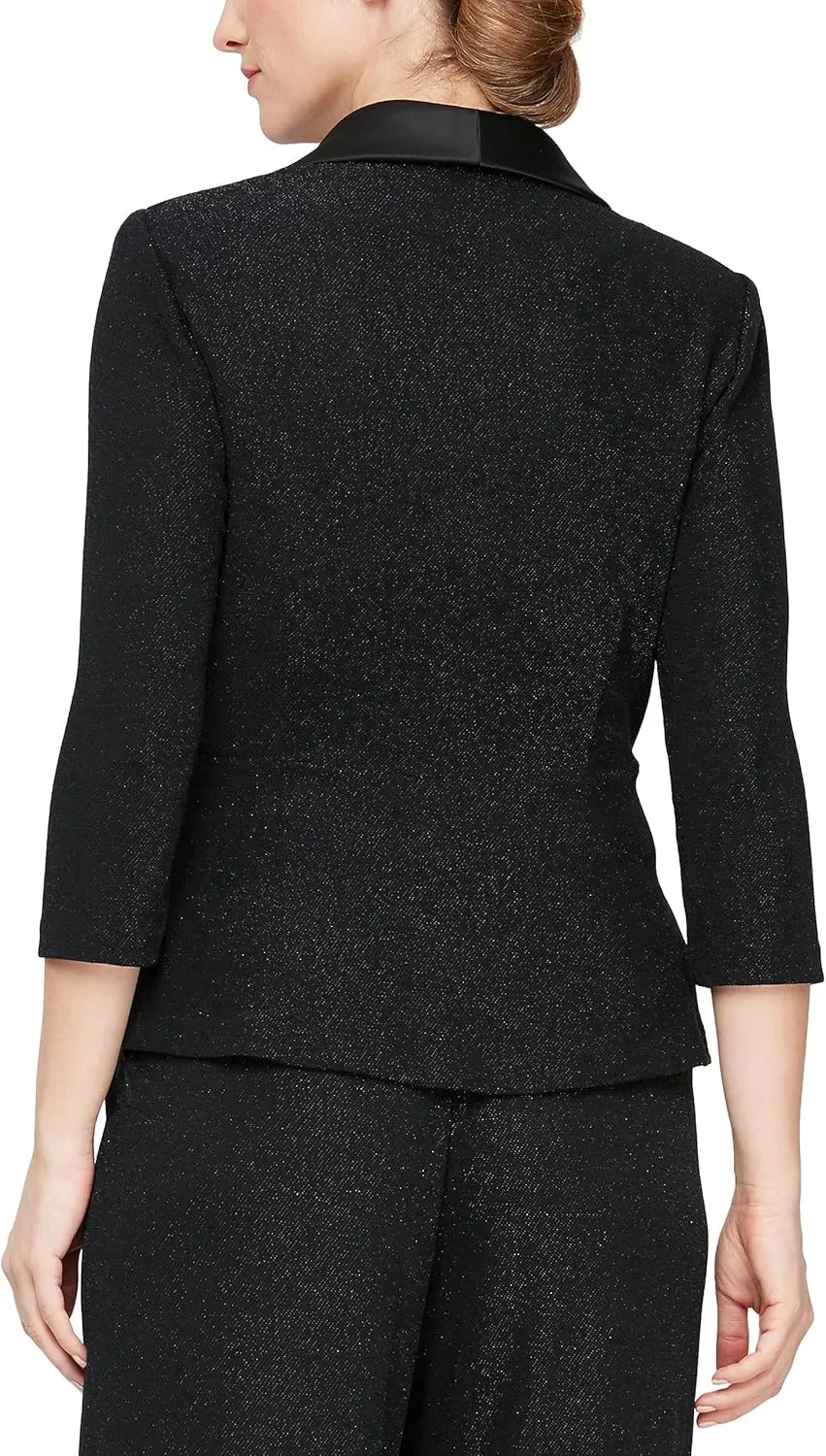 Alex Evenings Women's Blouse with Embellished Ruched Waist