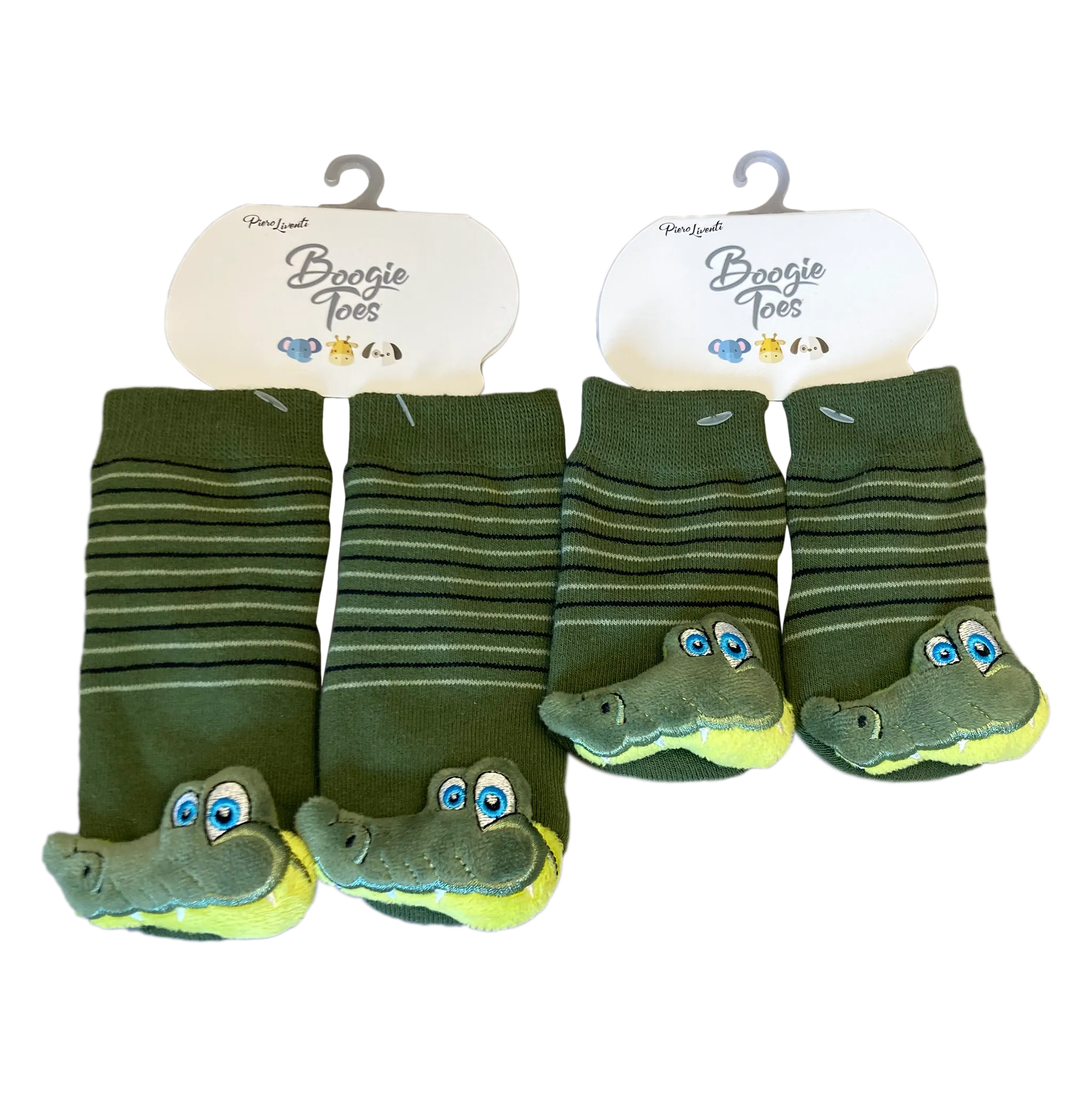 Alligator Boogie Toes Rattle Socks - 2 Sizes for infants and toddlers