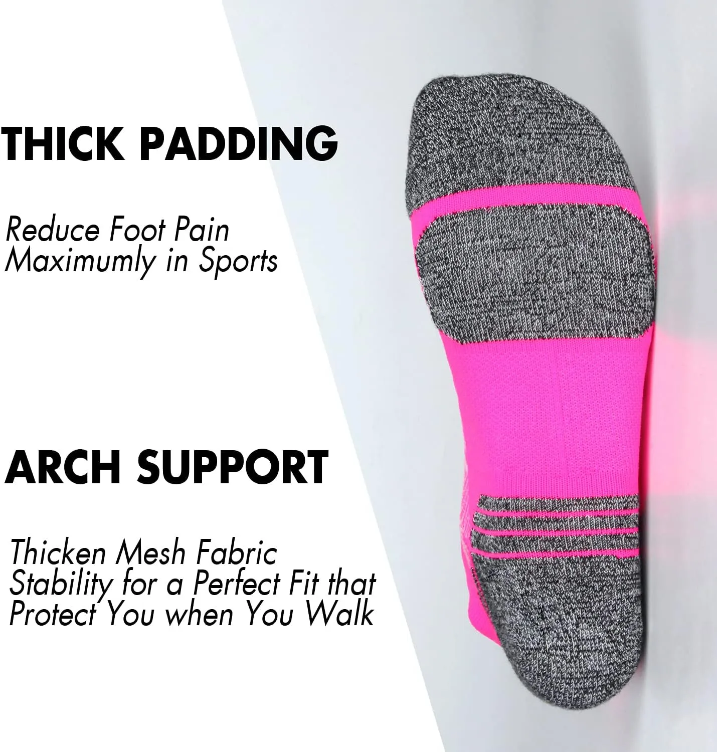 Athletic Ankle Womens Socks Running Compression Socks for Women Cozy 5 Pack Low Cut Performance Soft Tab Socks