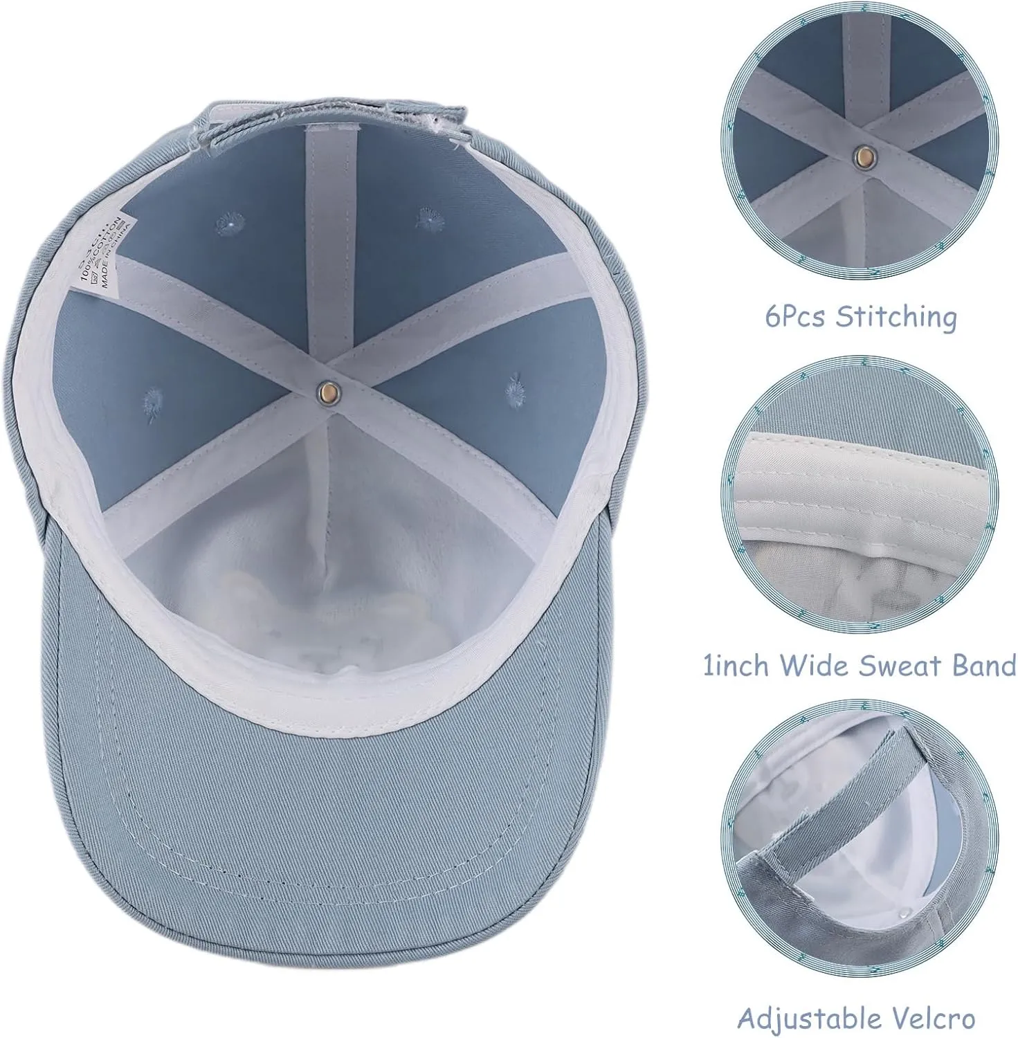 Baby Baseball Cap Toddler Boys Girls Sun Hat Kids Adjustable Cotton Caps Lightweight Trucker Hats