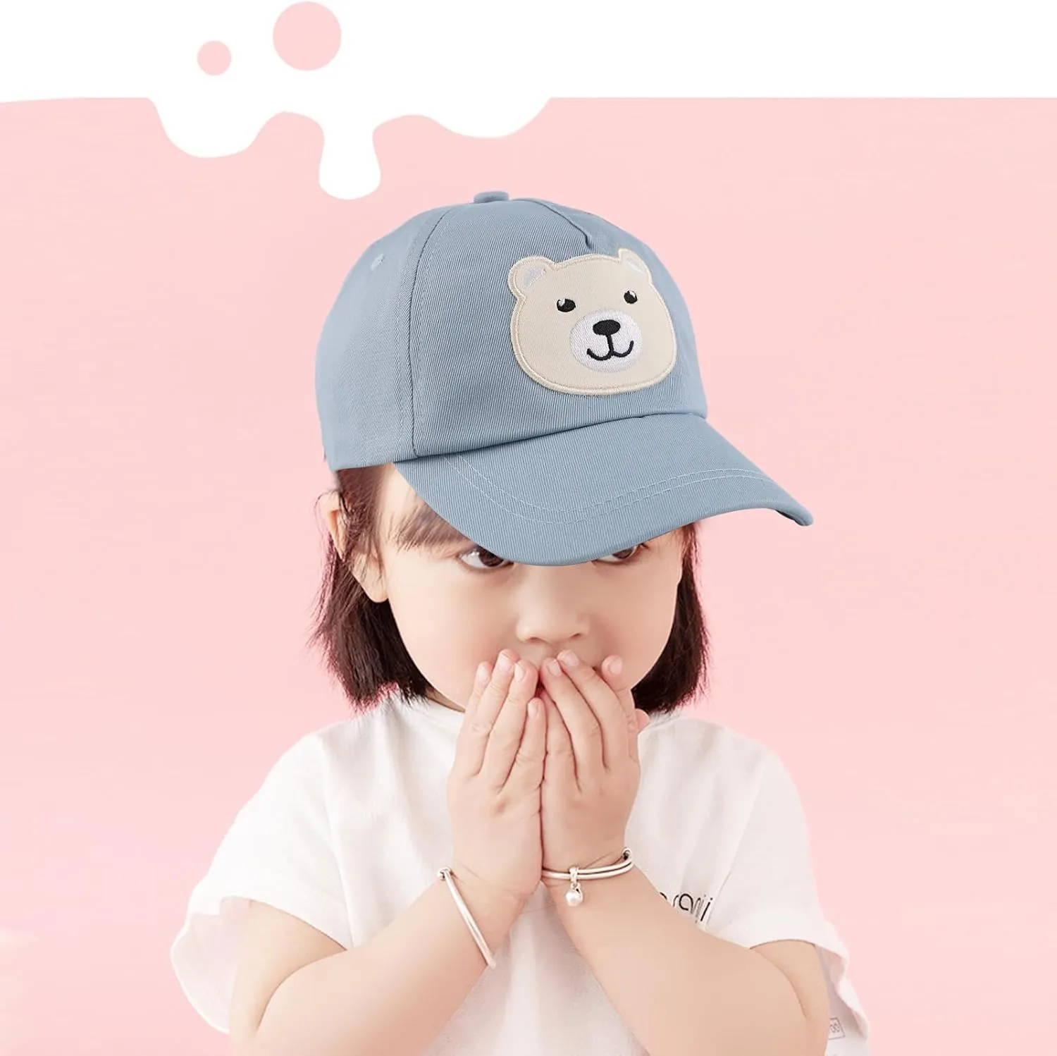 Baby Baseball Cap Toddler Boys Girls Sun Hat Kids Adjustable Cotton Caps Lightweight Trucker Hats