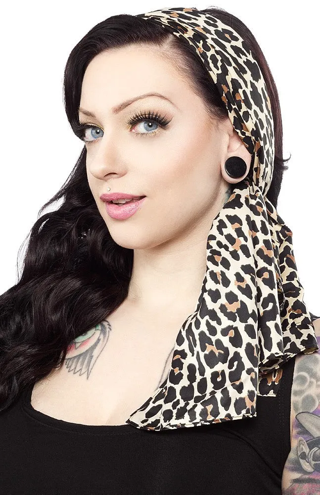 Bad Girl Leopard Scarf Sash