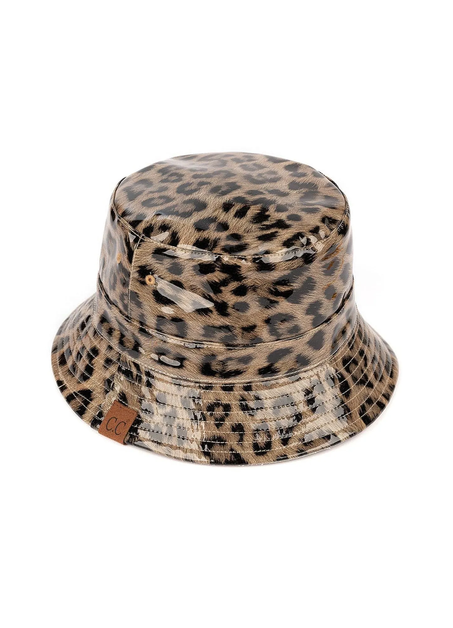 CC Leopard Bucket Hat, Reversible