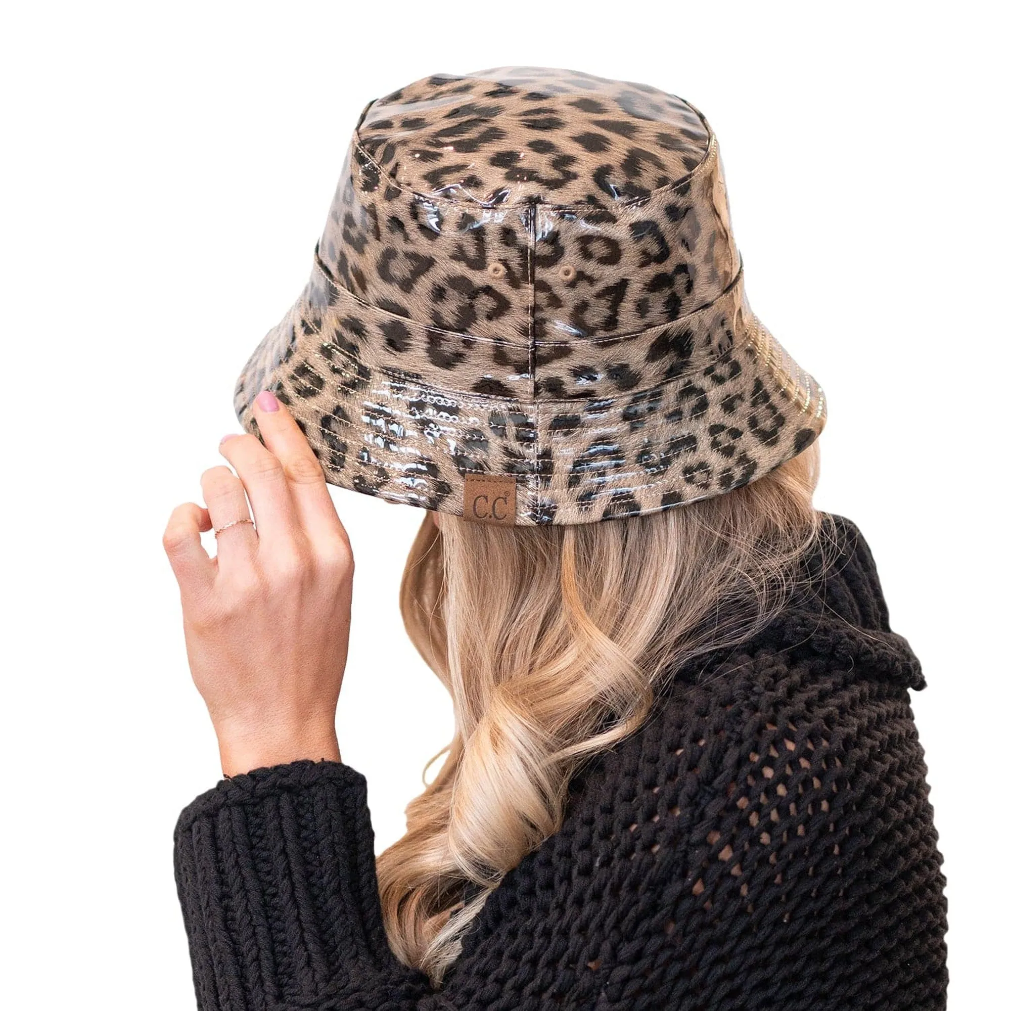 CC Leopard Bucket Hat, Reversible