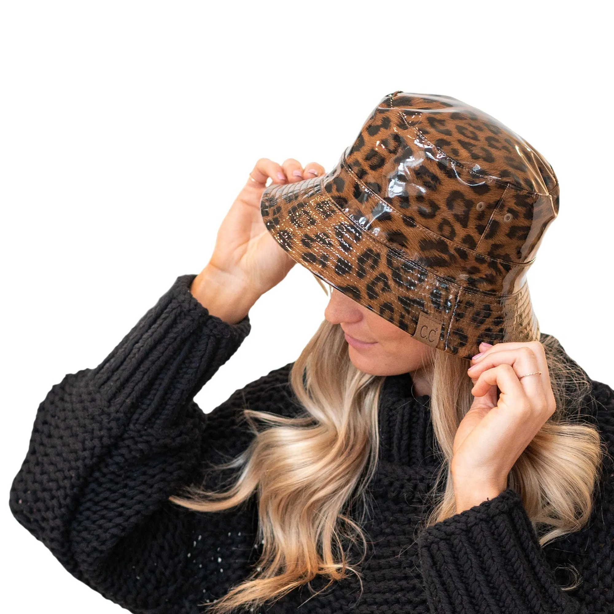 CC Leopard Bucket Hat, Reversible
