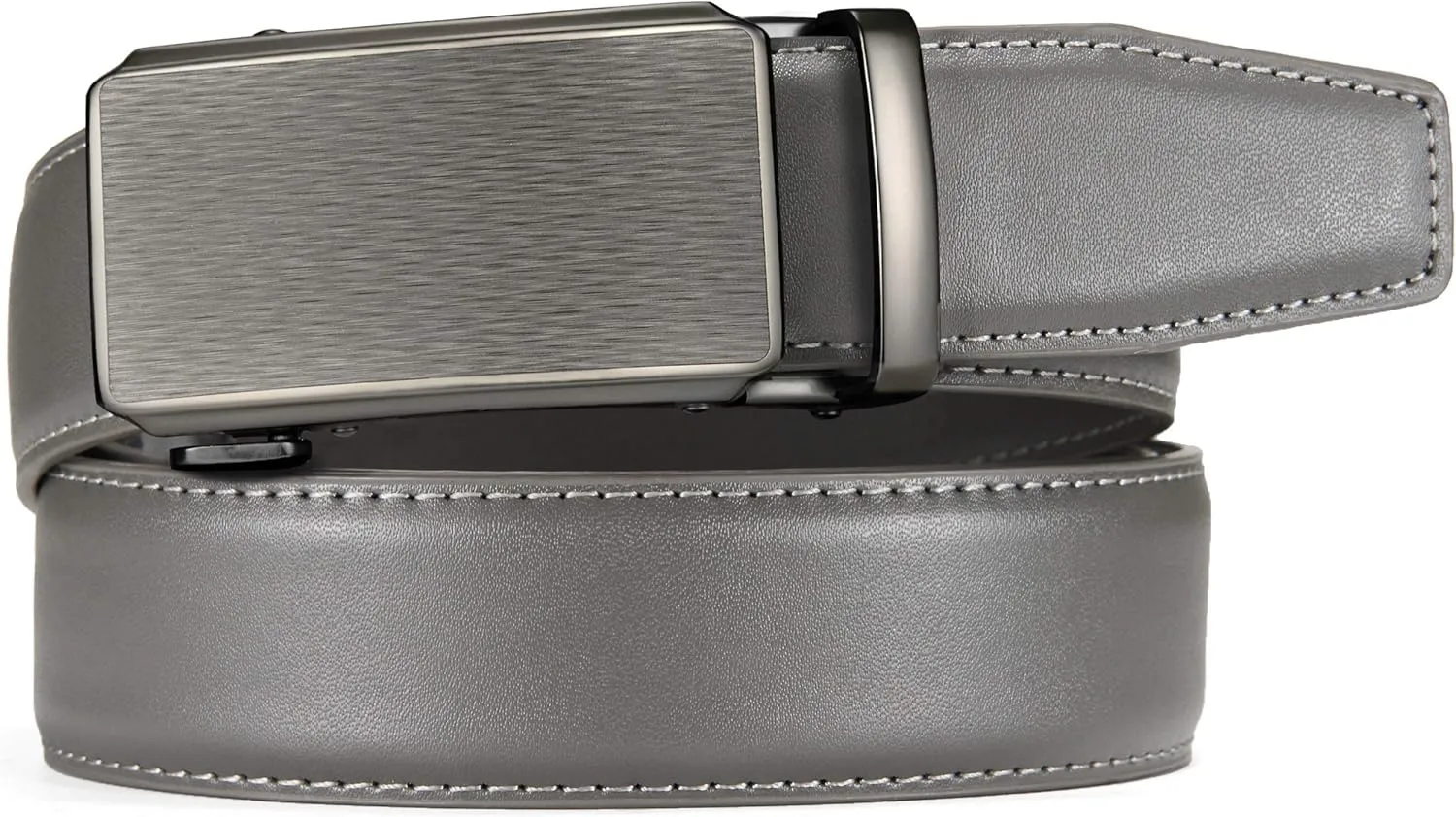 CHAOREN Leather Ratchet Belt for men 1 3/8" for Dress Pants - Micro Adjustable Belt Fit Everywhere
