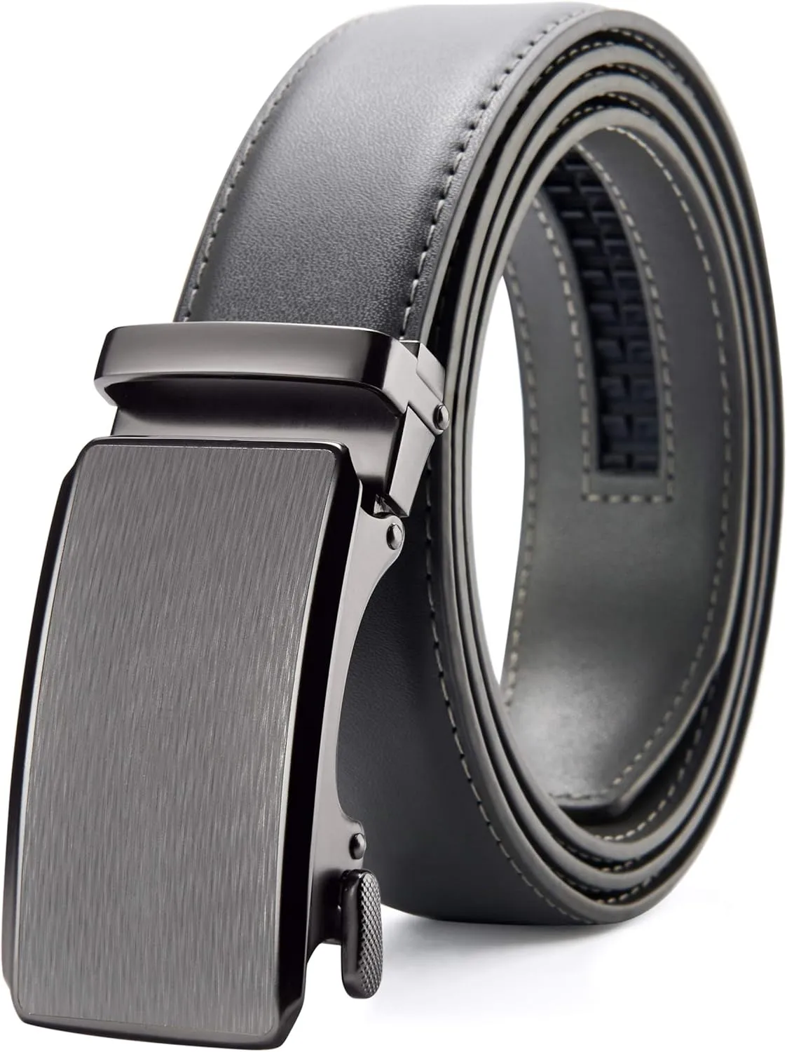CHAOREN Leather Ratchet Belt for men 1 3/8" for Dress Pants - Micro Adjustable Belt Fit Everywhere