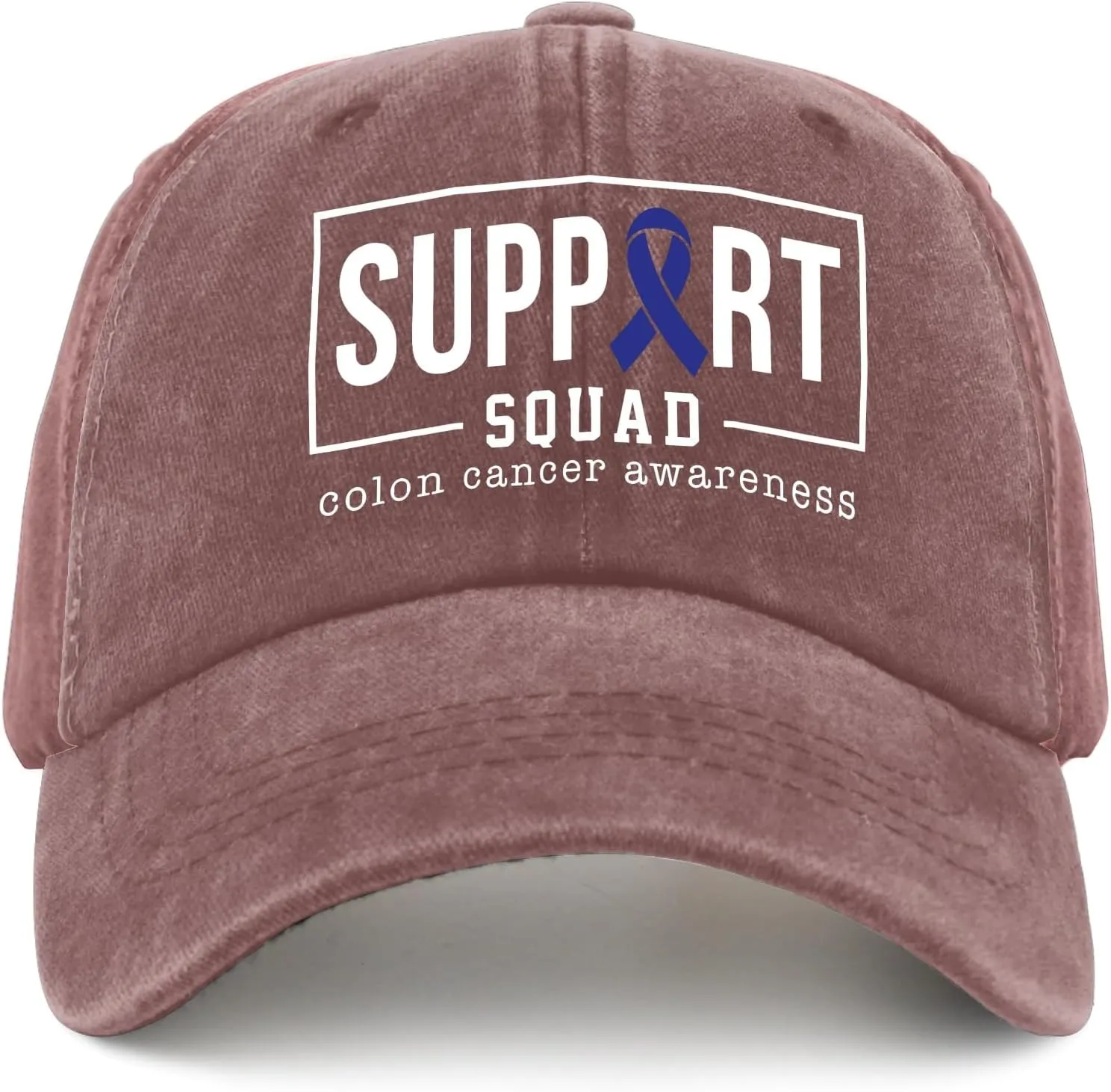 Colon Cancer Awareness Supporters Colorectal Cancer Mens Baseball Cap Low Profile Caps for Womens Pickleballb Hat Trendy