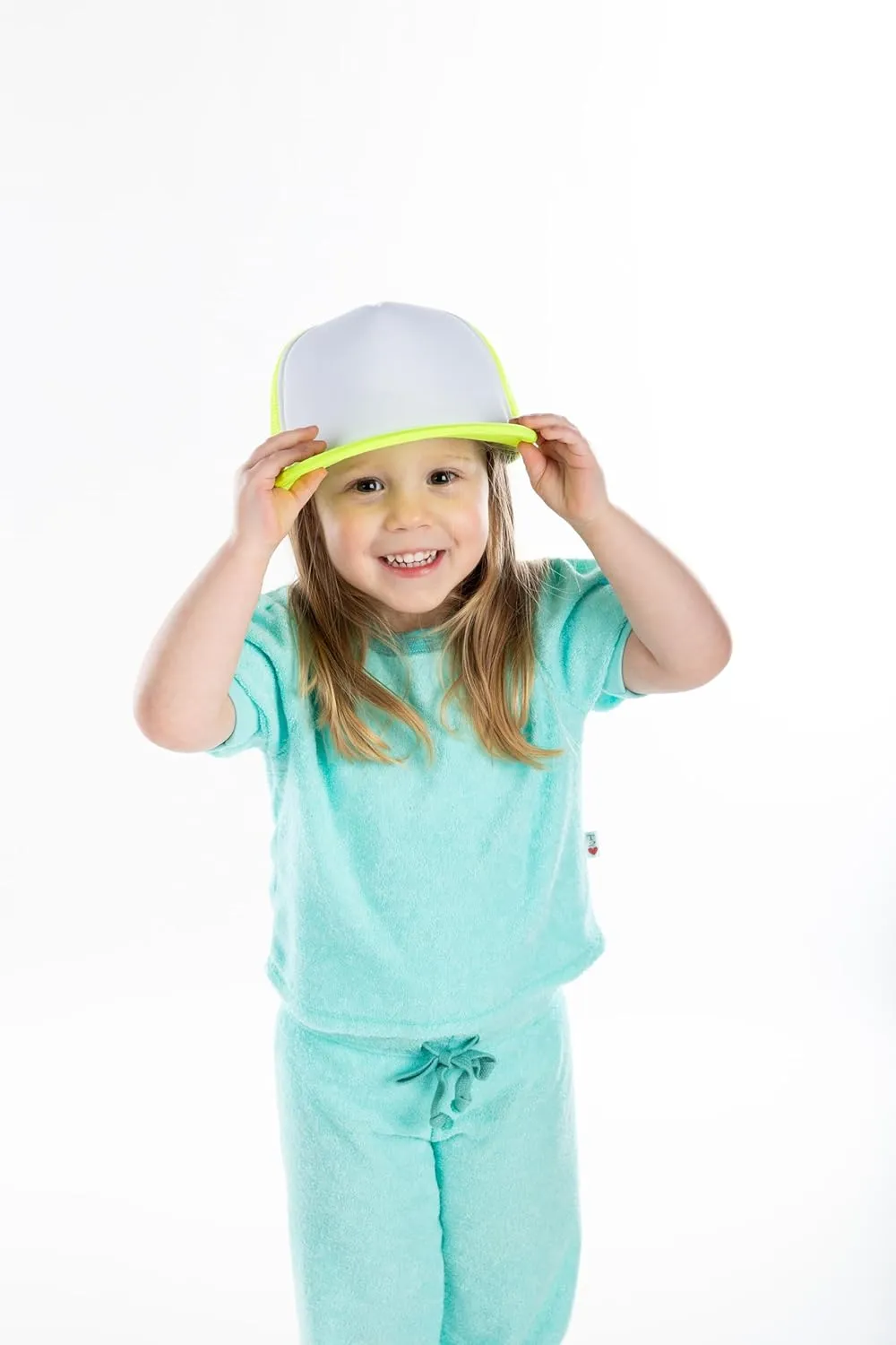 Funky Junque Kids Trucker Hat Adjustable Snapback Mesh Cap - Retro High Crown Style for Boys & Girls