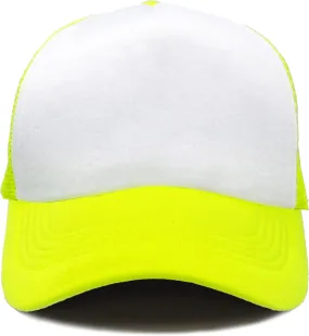 Funky Junque Kids Trucker Hat Adjustable Snapback Mesh Cap - Retro High Crown Style for Boys & Girls