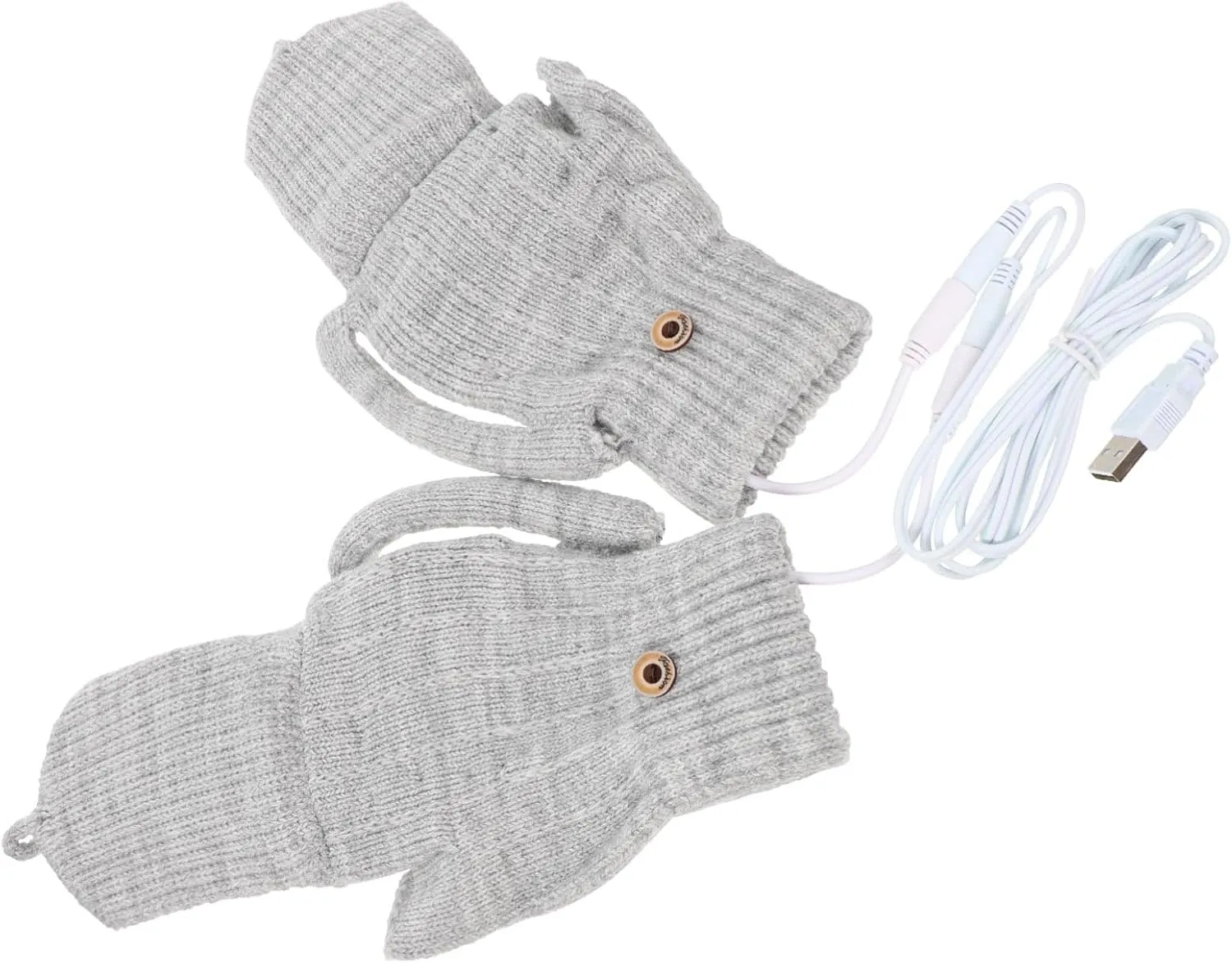 Kisangel 1Set Portable Heated Gloves Winter Thermal Mitts for Outdoor Activities Windproof Design Unisex Hand Warmers for Skiing Biking and More Present Choice