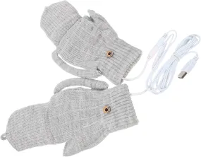 Kisangel 1Set Portable Heated Gloves Winter Thermal Mitts for Outdoor Activities Windproof Design Unisex Hand Warmers for Skiing Biking and More Present Choice
