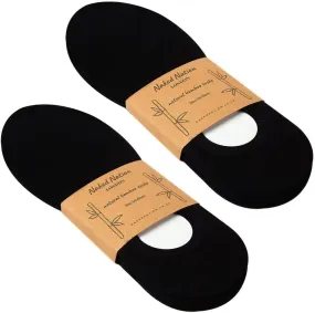 No Show Bamboo Socks - 6 Pairs, Luxury Non-Slip, Super Soft & Breathable Trainer Socks for Men & Women