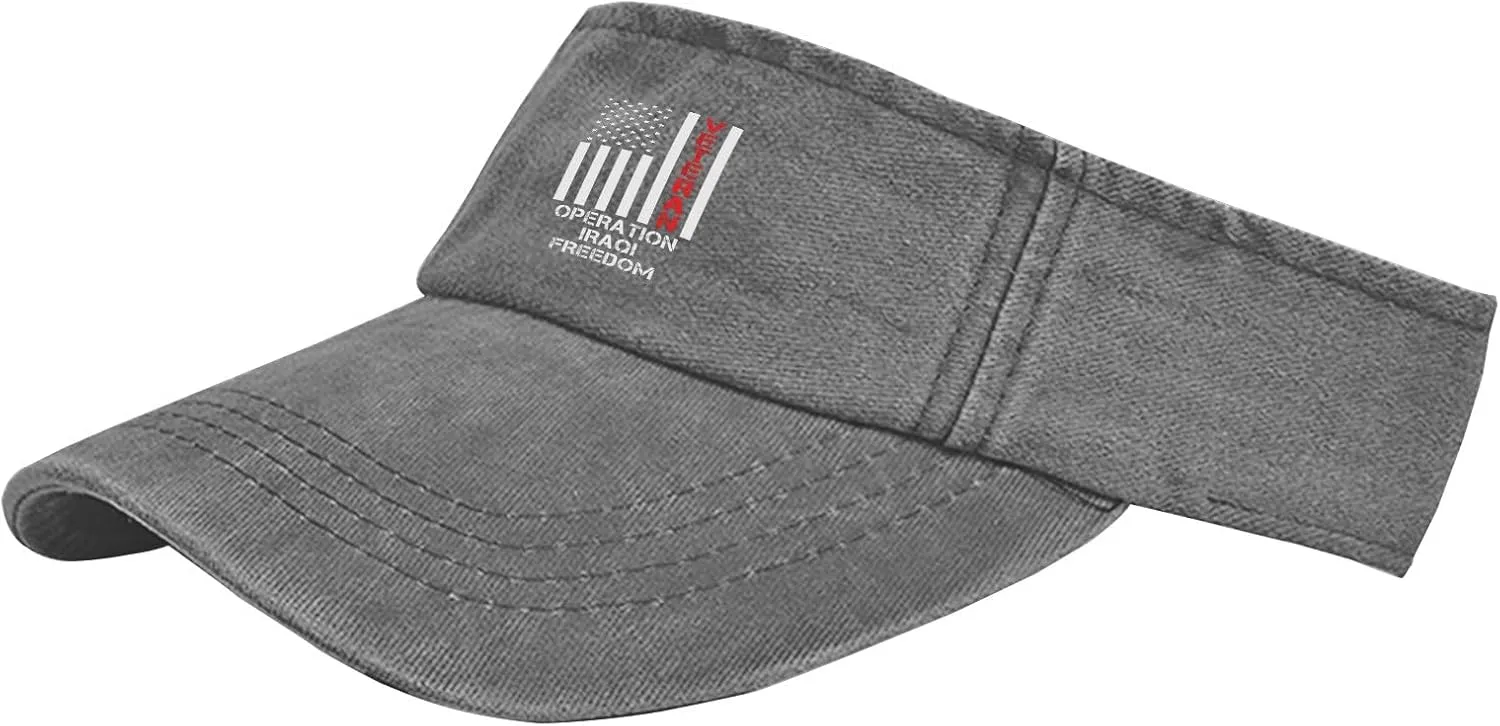 Operations Iraqi Freedom Visor Hats for Women Caps Visor Hat for Adult Running Cap Trendy Funny Visor Hats