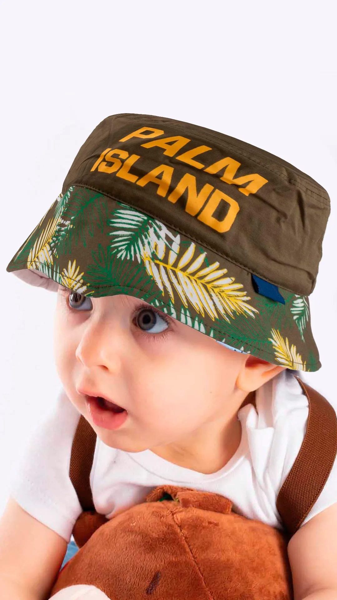 Palm Island Artwork Old-Kids Fedora Hat 4-8 Years