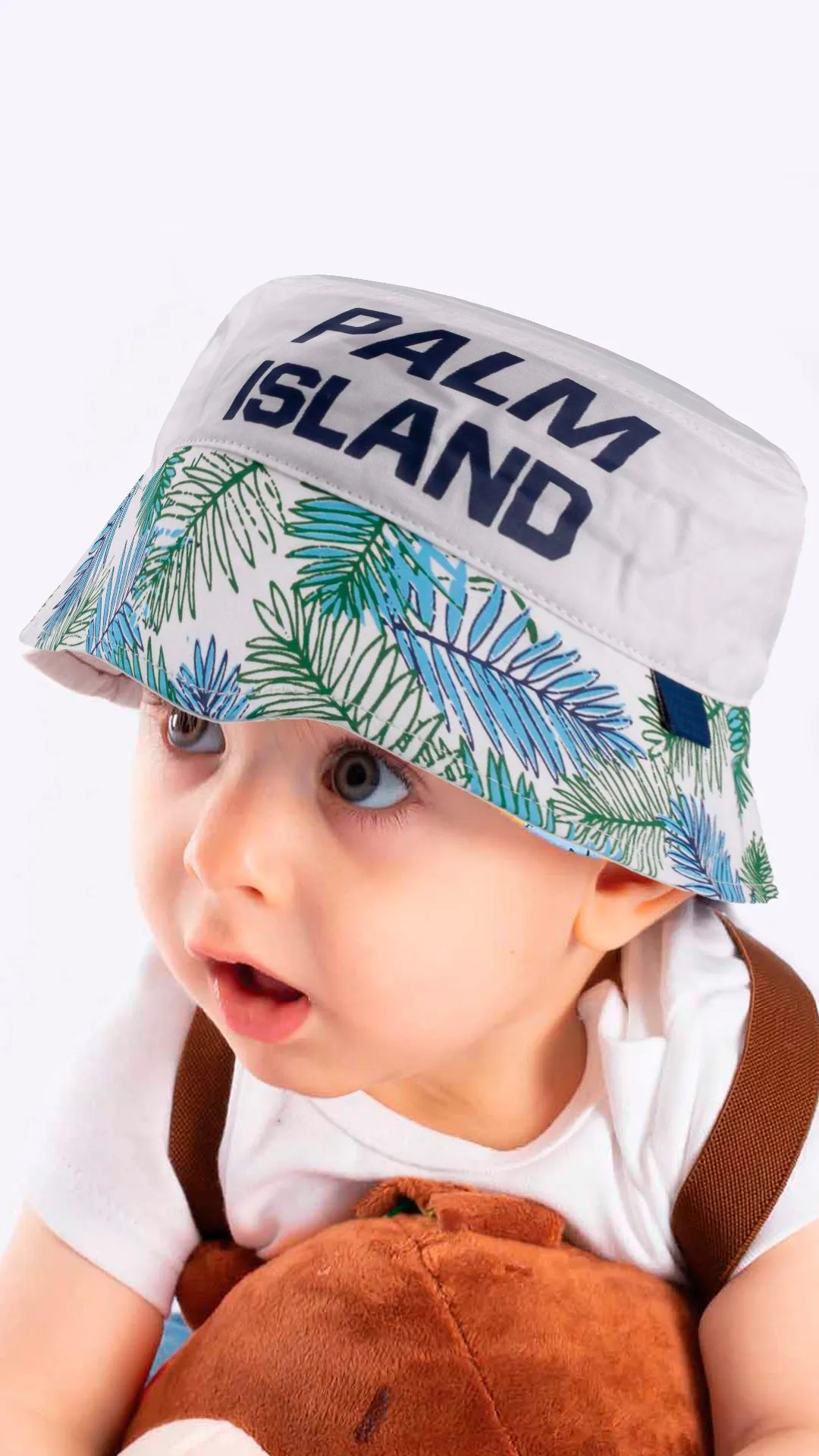 Palm Island Artwork Old-Kids Fedora Hat 4-8 Years