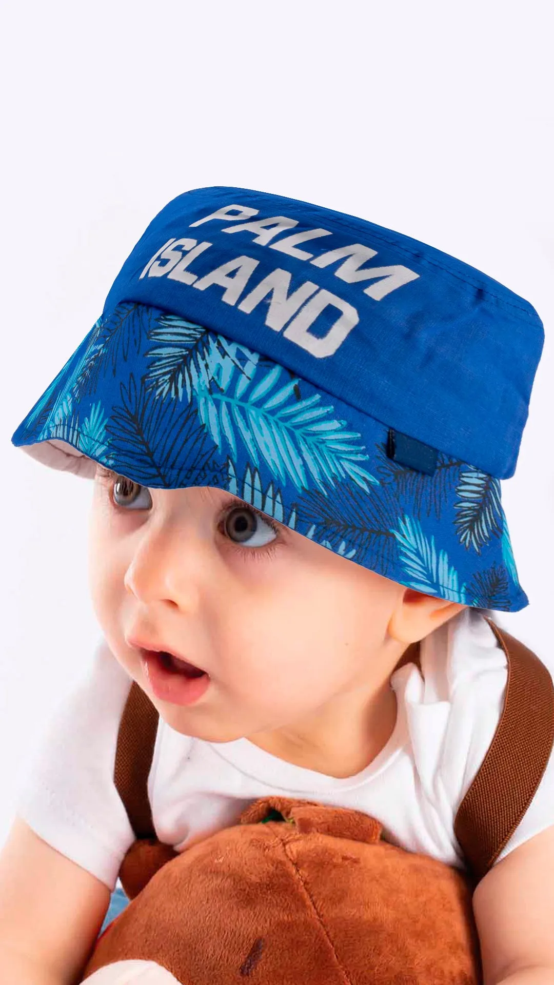 Palm Island Artwork Old-Kids Fedora Hat 4-8 Years