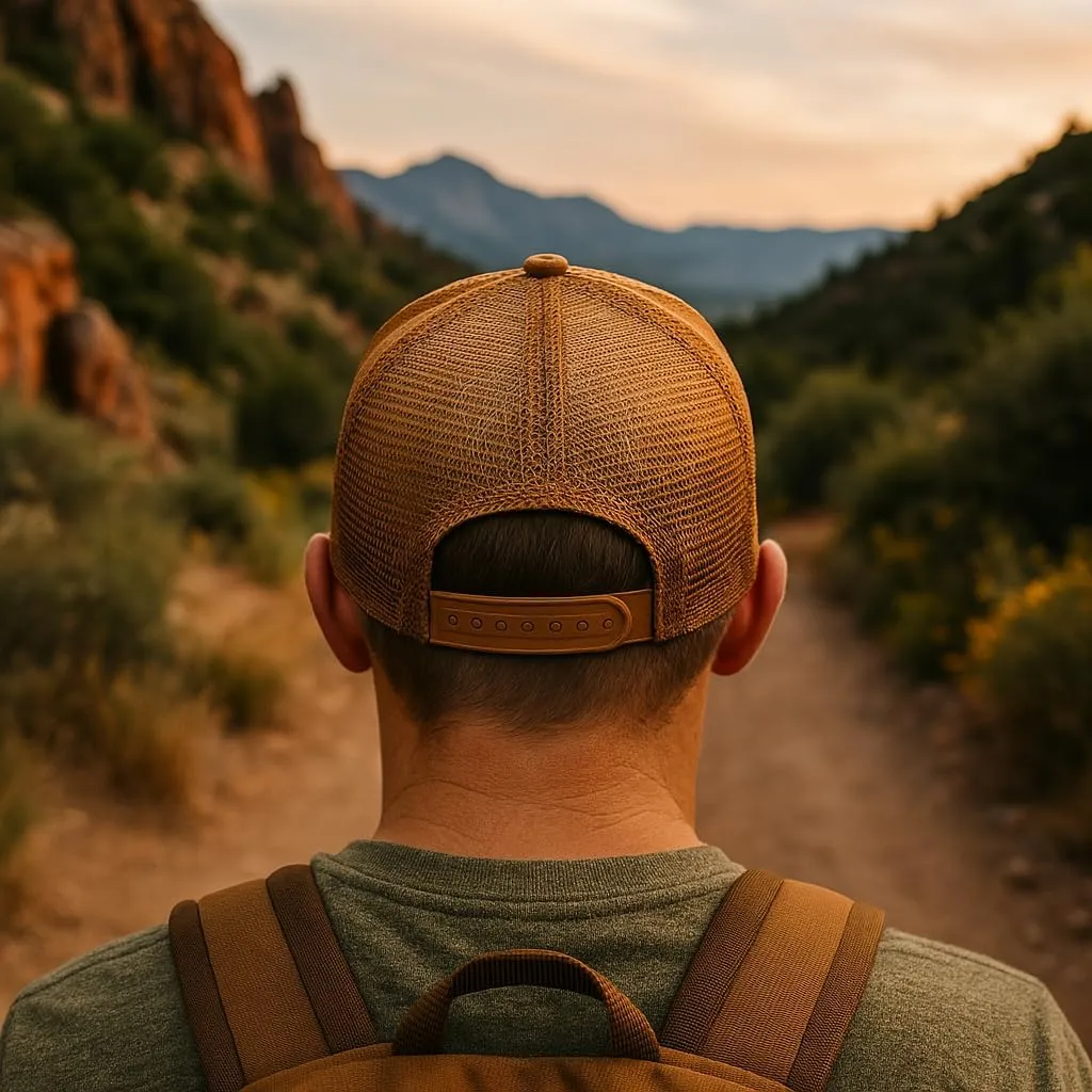 PNW Apparel Suede Snapback Hat - Mens and Womens Baseball Hat 5 Panel Trucker Hat - Perfect for Outdoor Adventures
