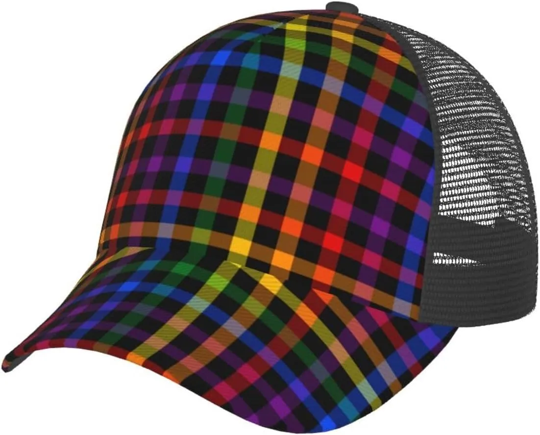 Rainbow Pride LGBT Gay Pride Sun Baseball Hats Adjustable Baseball Sun Cap Hats for Men Women