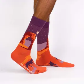 Sock it to Me Delicate Arch Mens Crew Socks