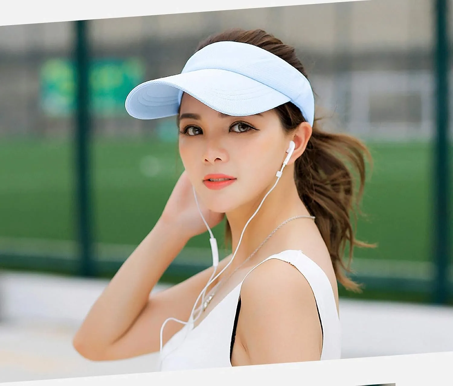 Sports Visor Sun Hats Unisex Men Women Summer Visor Baseball Cap with Thicker Sweatband