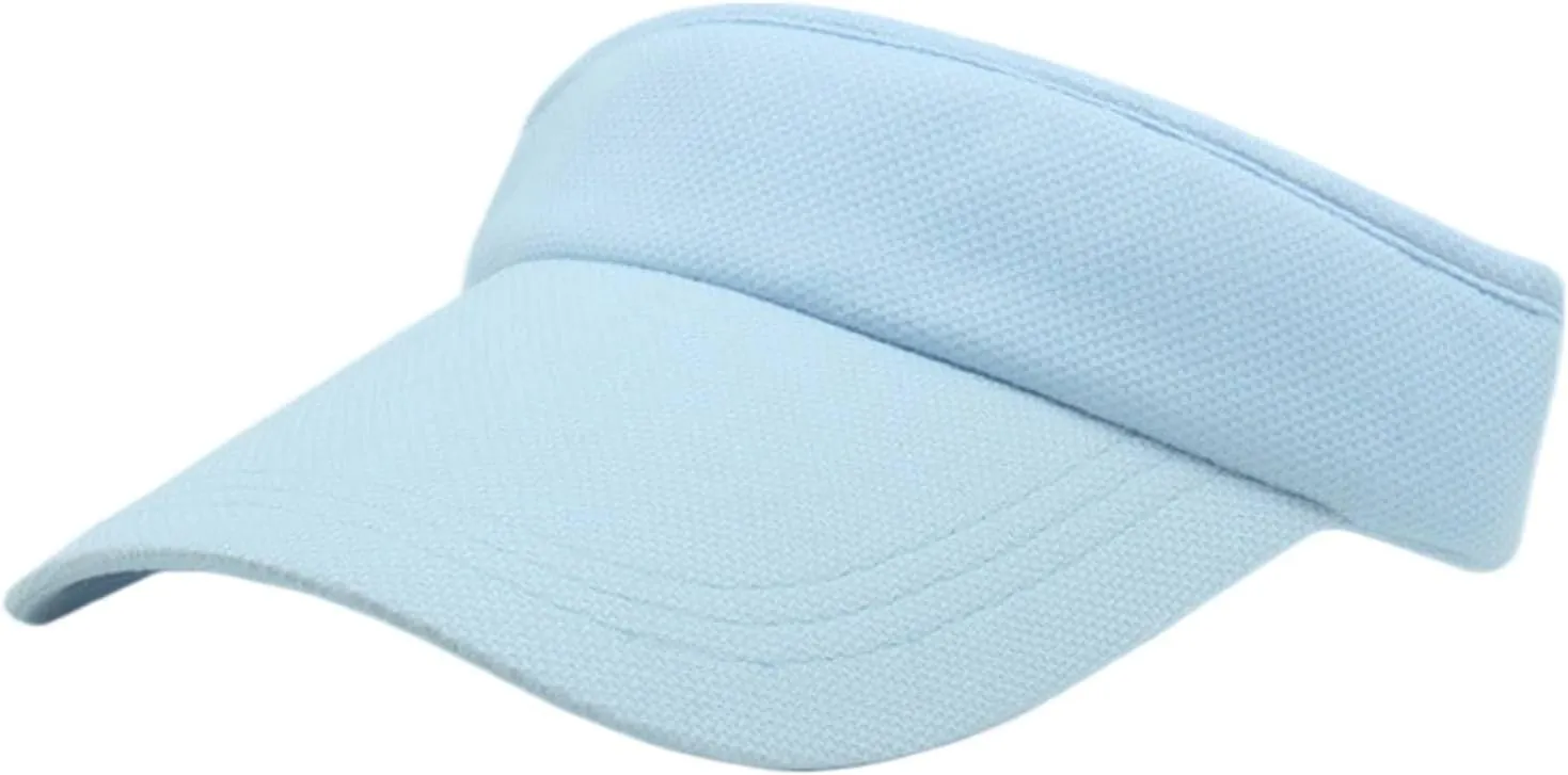 Sports Visor Sun Hats Unisex Men Women Summer Visor Baseball Cap with Thicker Sweatband