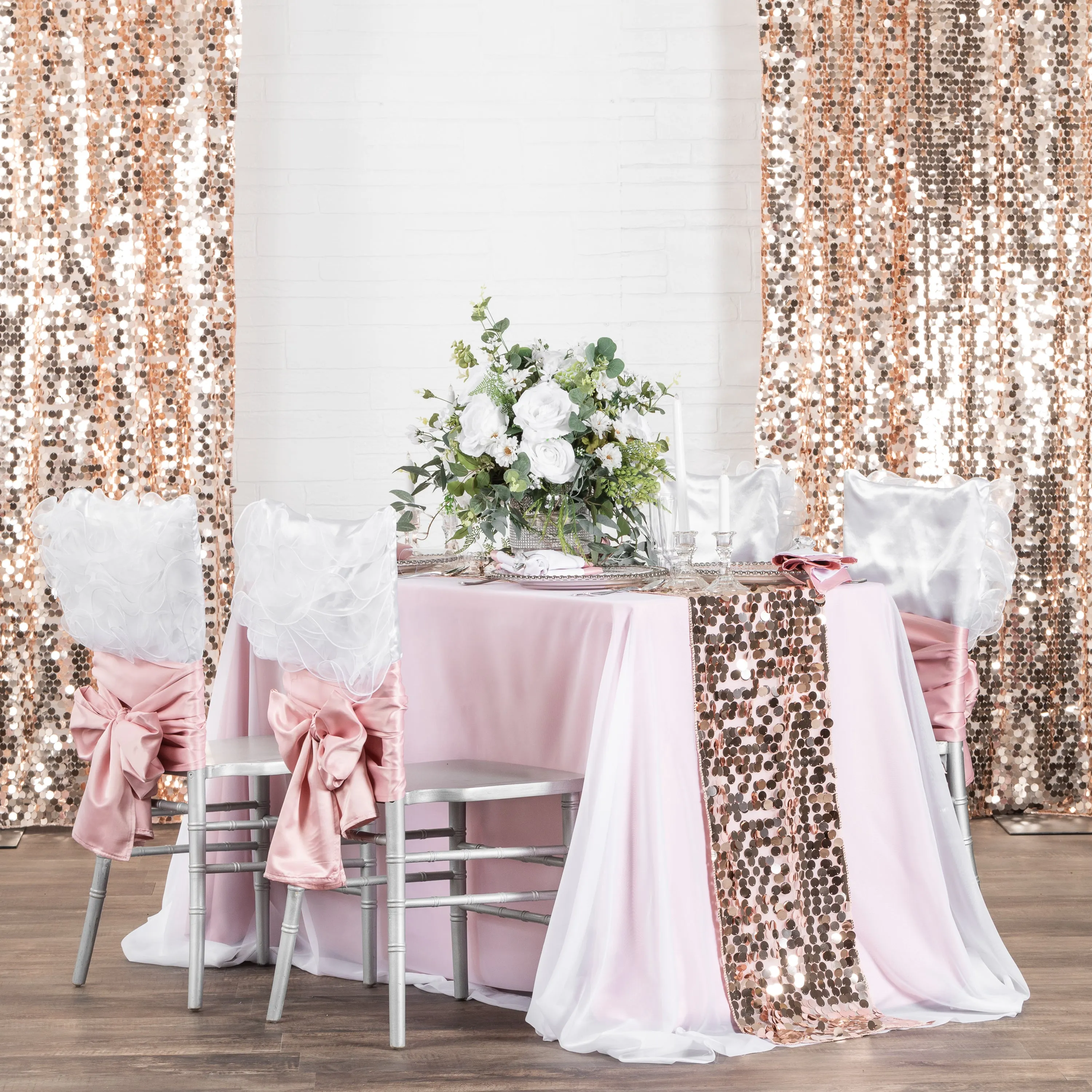 Swirl Chiavari Chair Cap - White