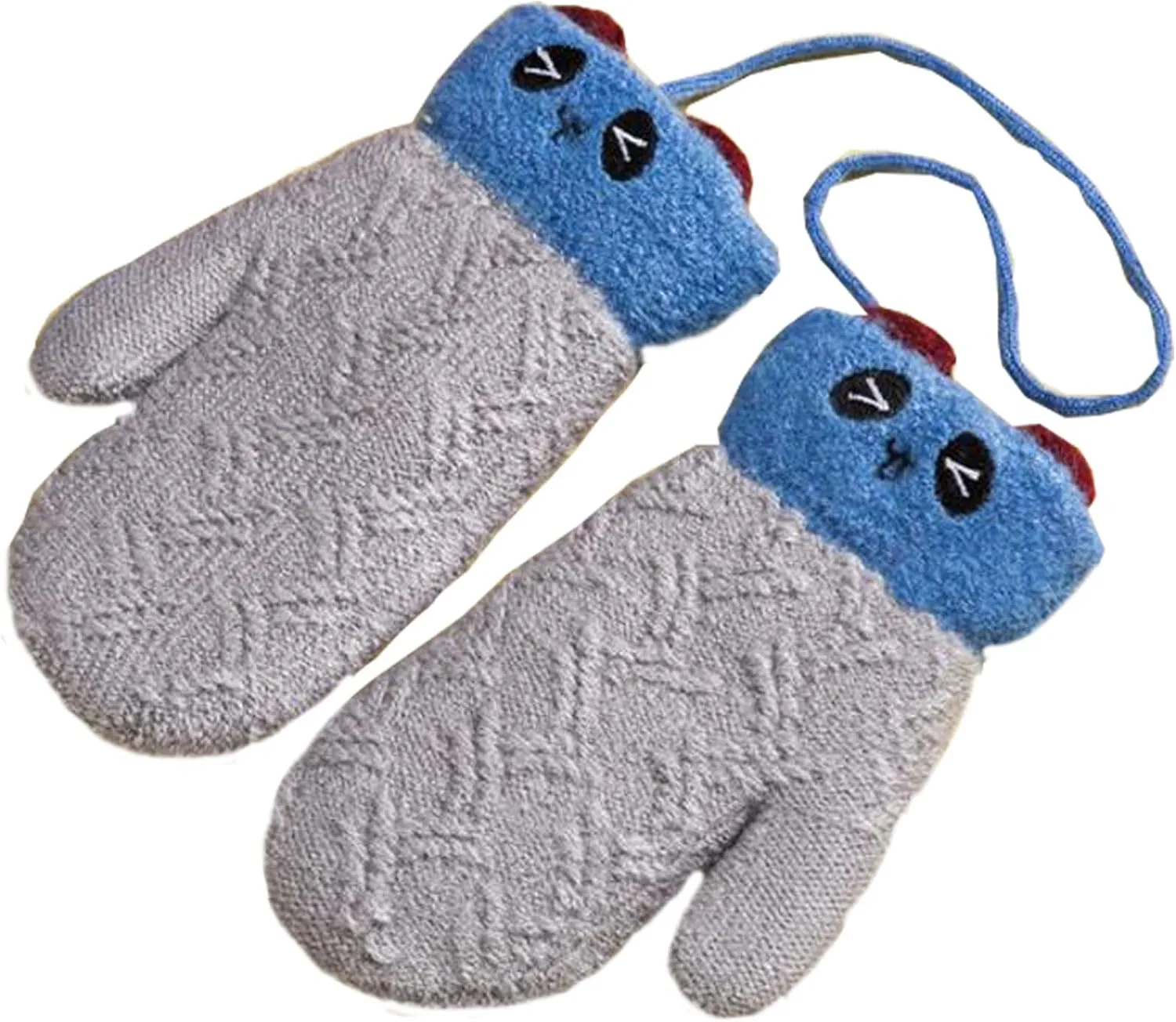 Toddler Mittens on String Baby Snow Gloves Kid Magic Gloves Ski Thermal Gloves