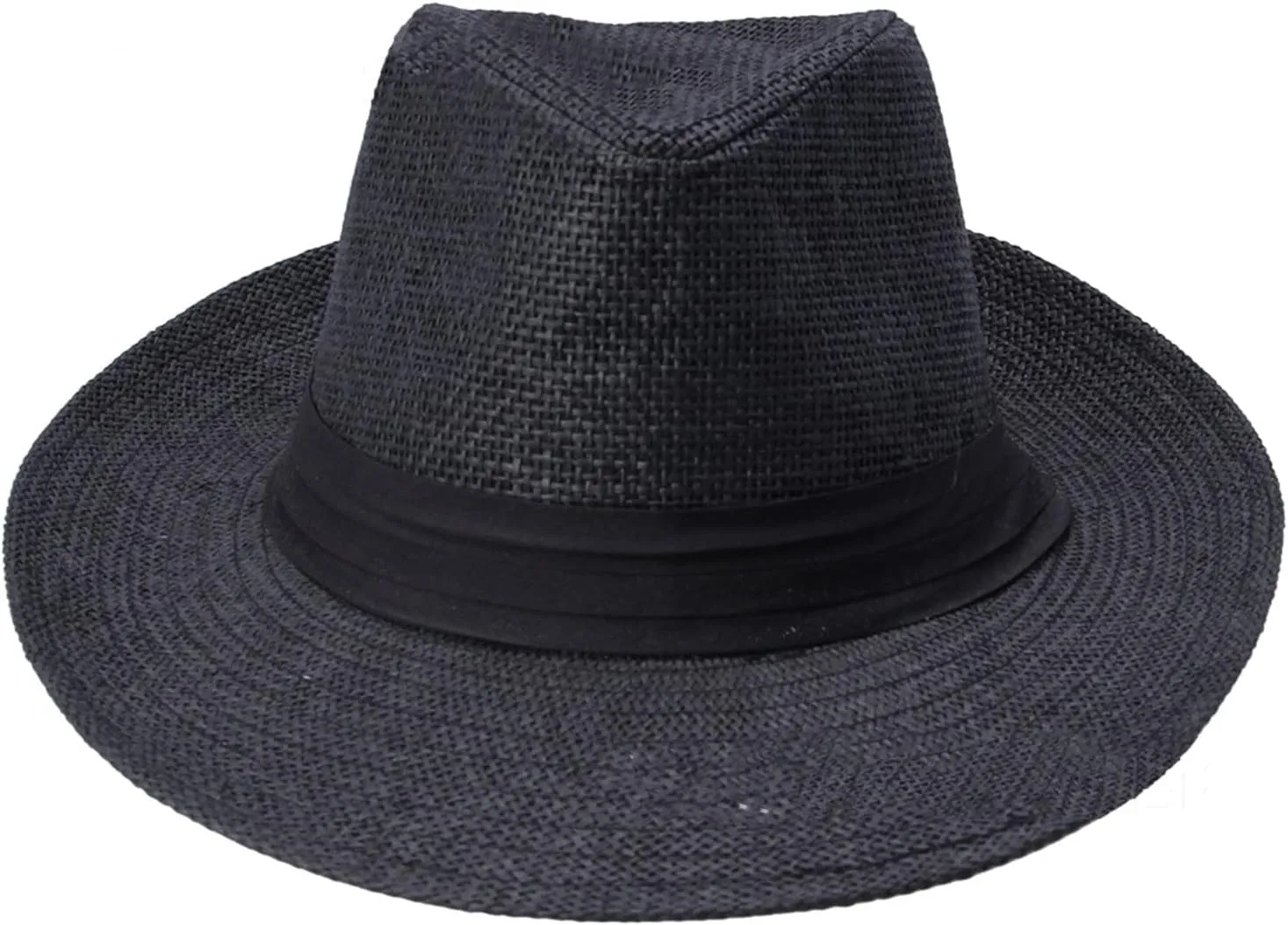 Unisex Fashion Solid Color British Sun Hat Wide Brim Straw Hat Adult Jazz Straw Hat Jazz Hat Raiders Throwback