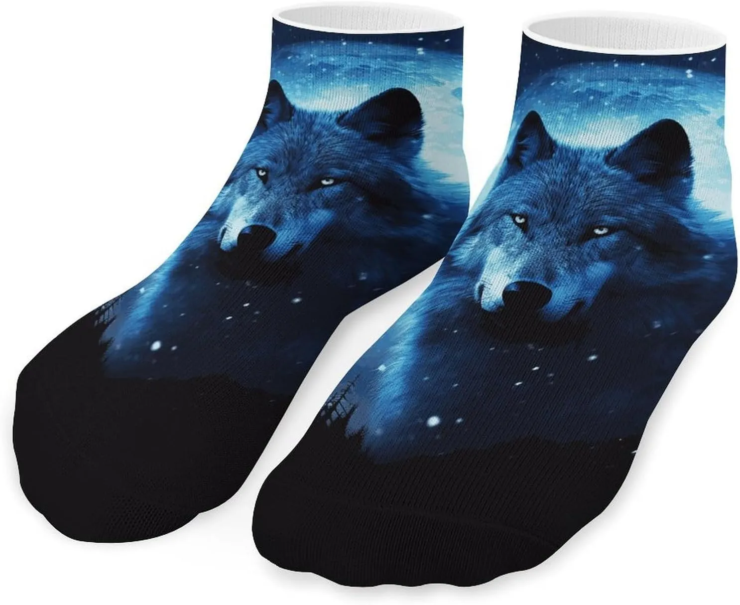 Wolfs Socks Ankle Length Socks Casual Short Socks for Women Men Low Cut Sports Socks Running Socks No Show Socks Ankle Socks Athletic Socks Workout Socks