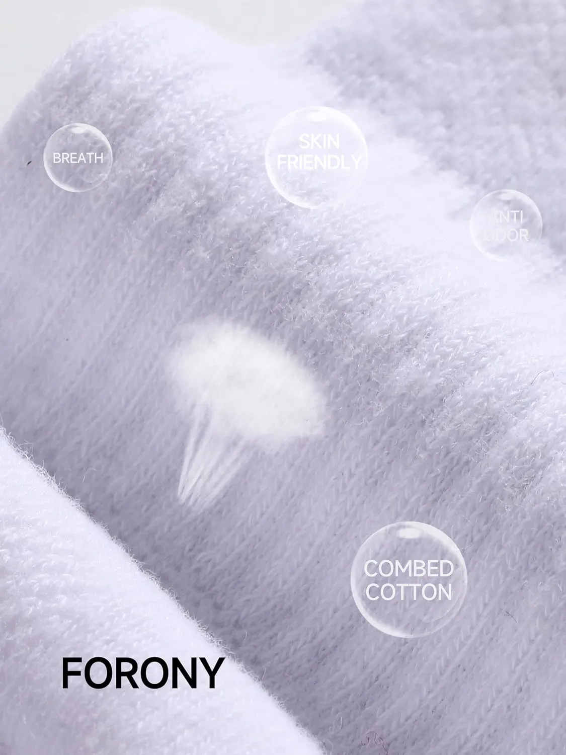 Women Athletic Cotton Socks Size 6-12 Anti Odor Super Soft for Running Hiking Casual