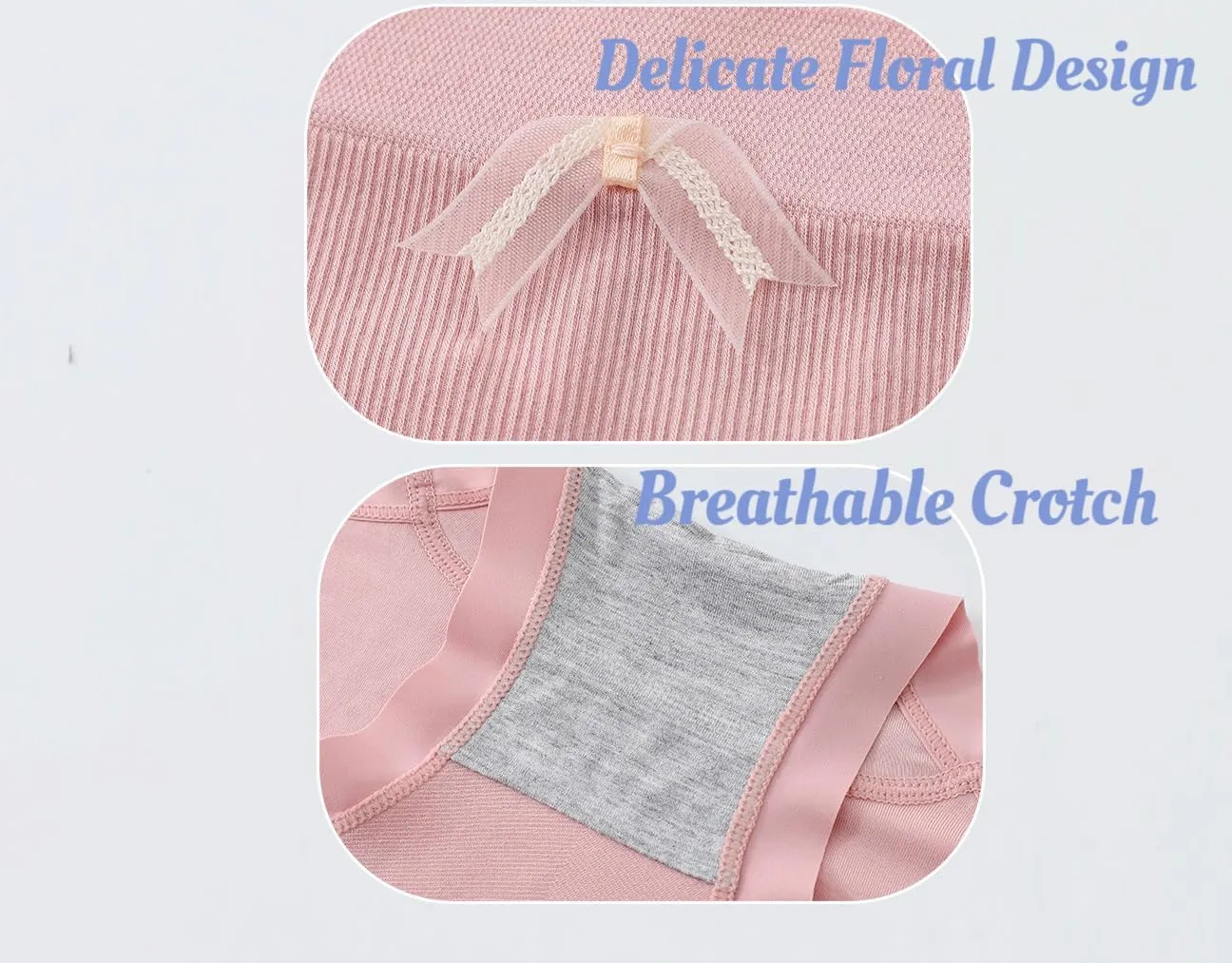 Women's Viscose Fiber Panties Women's High Waist Full Coverage Delicate Jacquard Decorative Seamless Panties