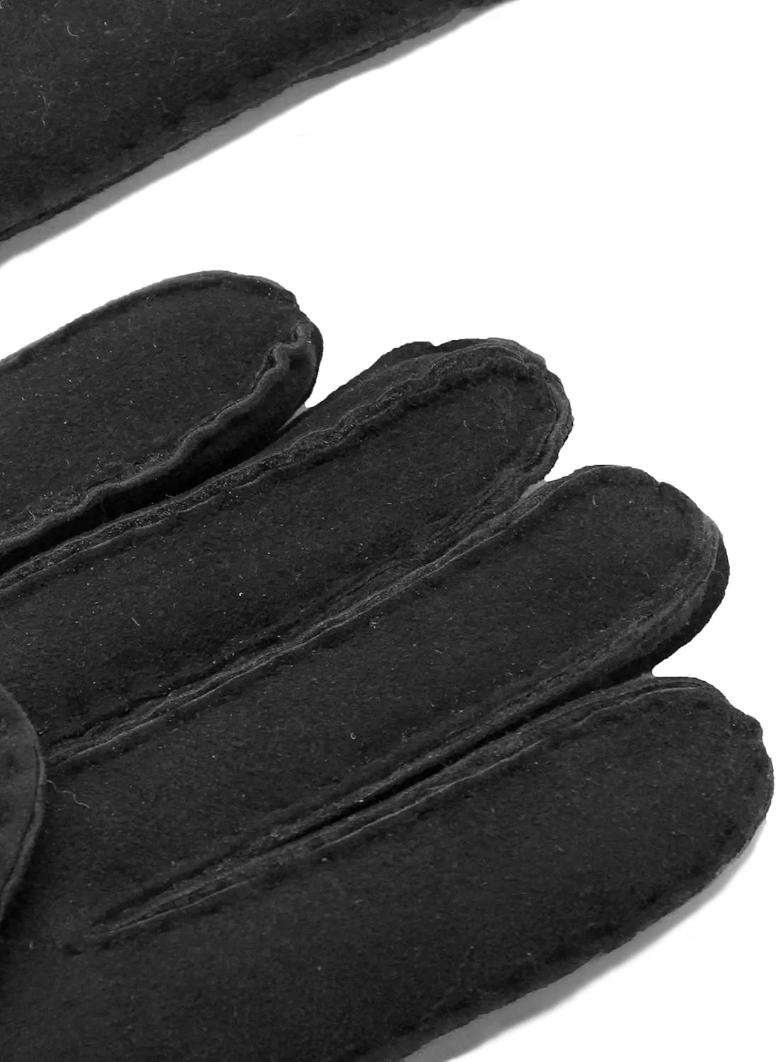 YISEVEN Women's Lambskin Shearling Leather Gloves Three Points