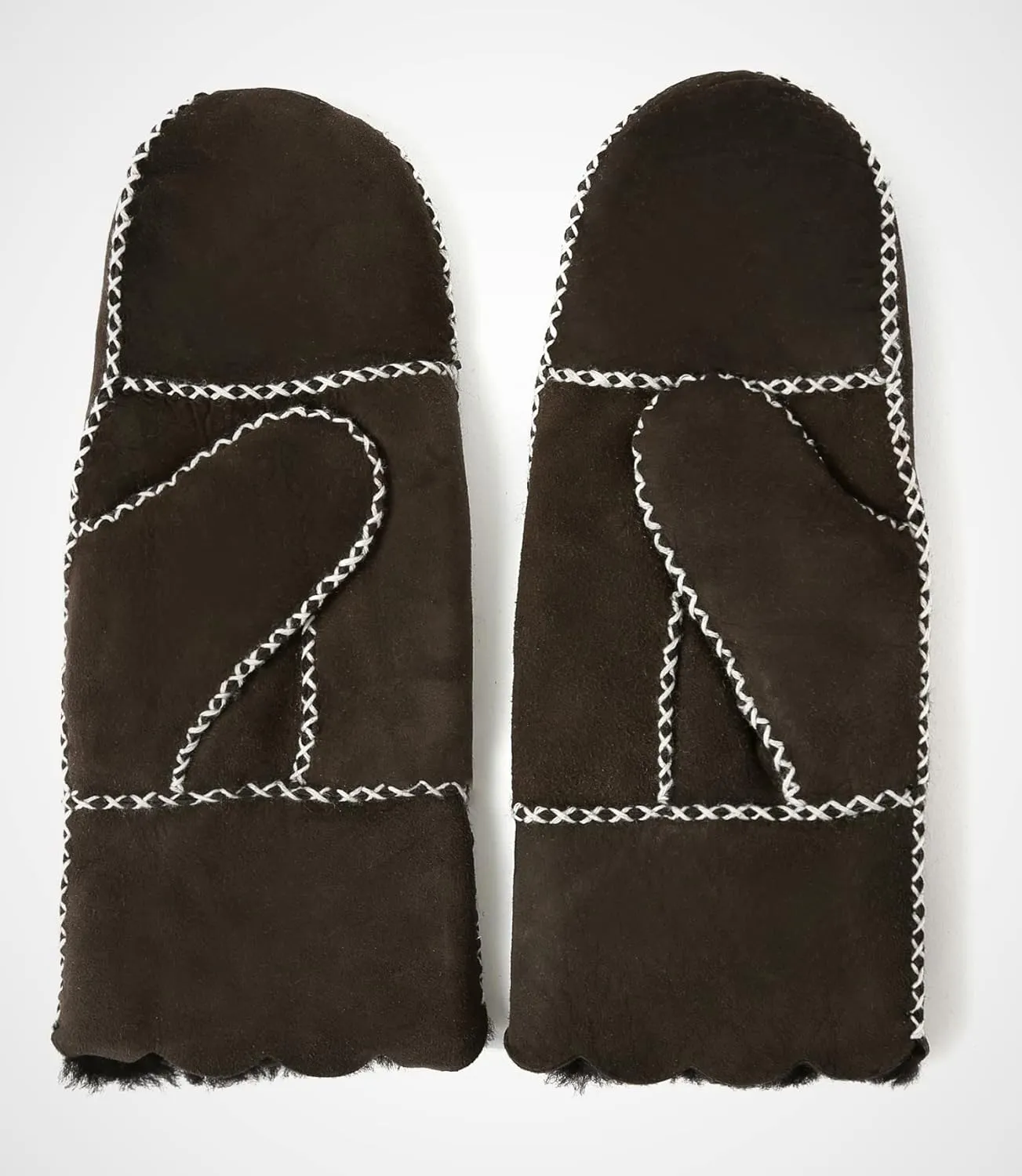 YISEVEN Women’s Winter Sheepskin Leather Shearling Mittens