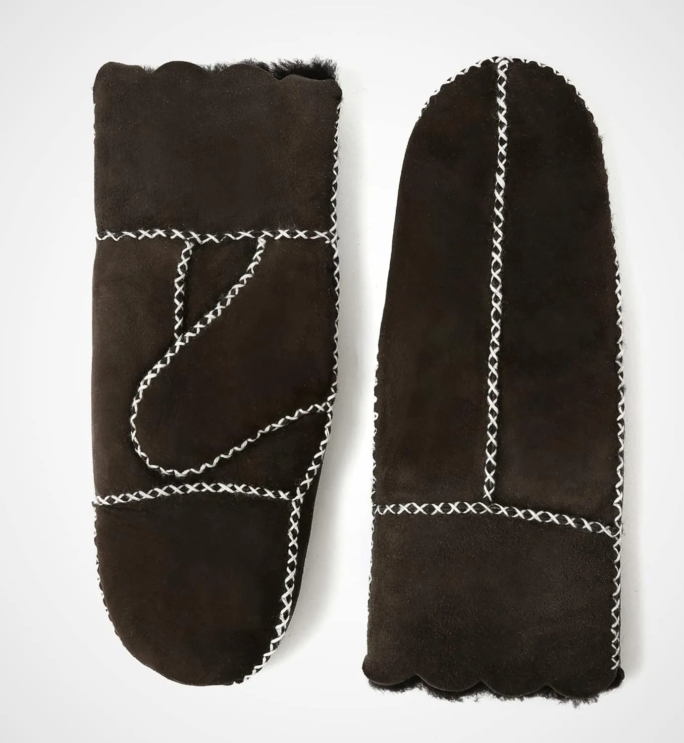 YISEVEN Women’s Winter Sheepskin Leather Shearling Mittens