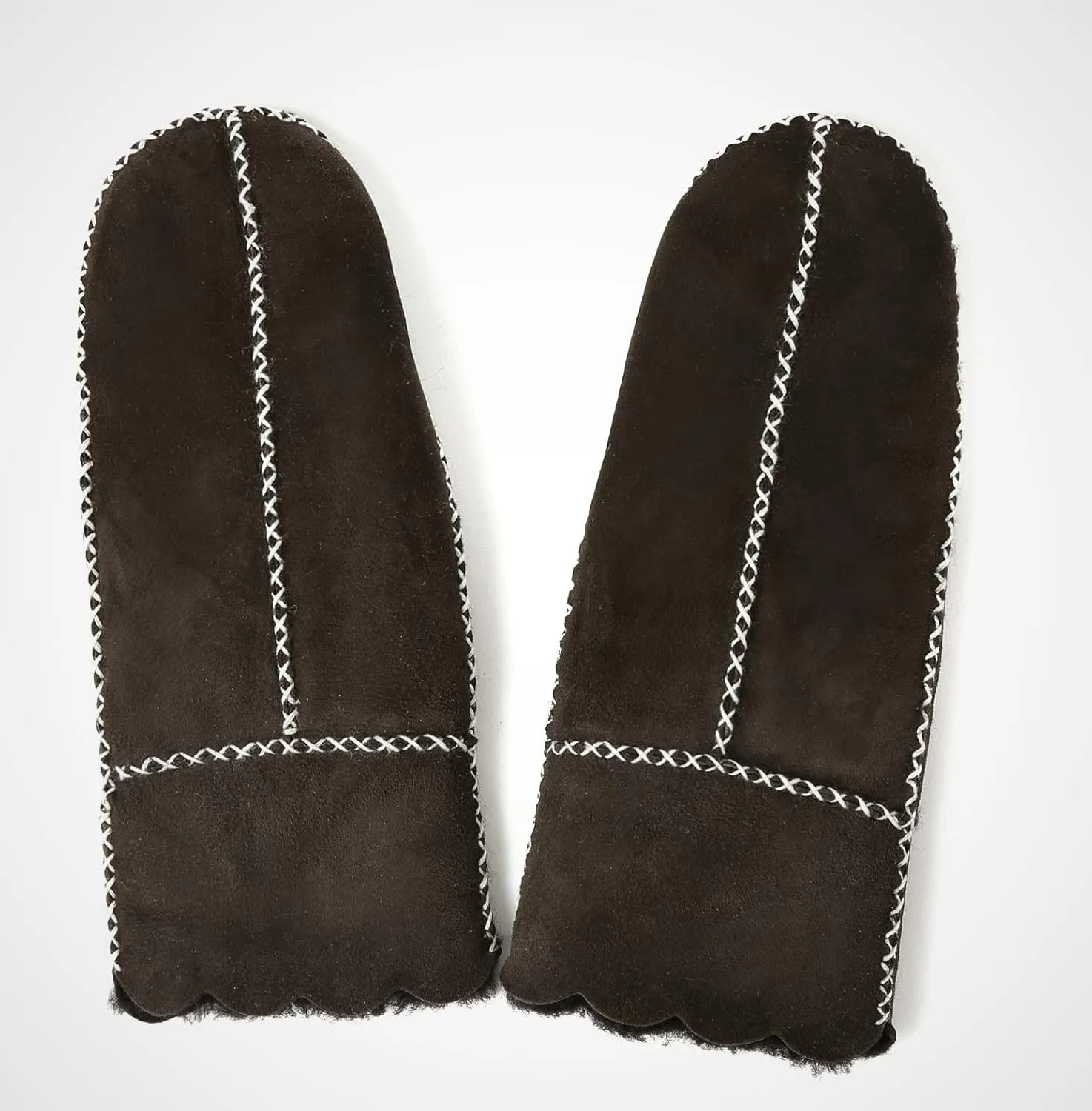 YISEVEN Women’s Winter Sheepskin Leather Shearling Mittens